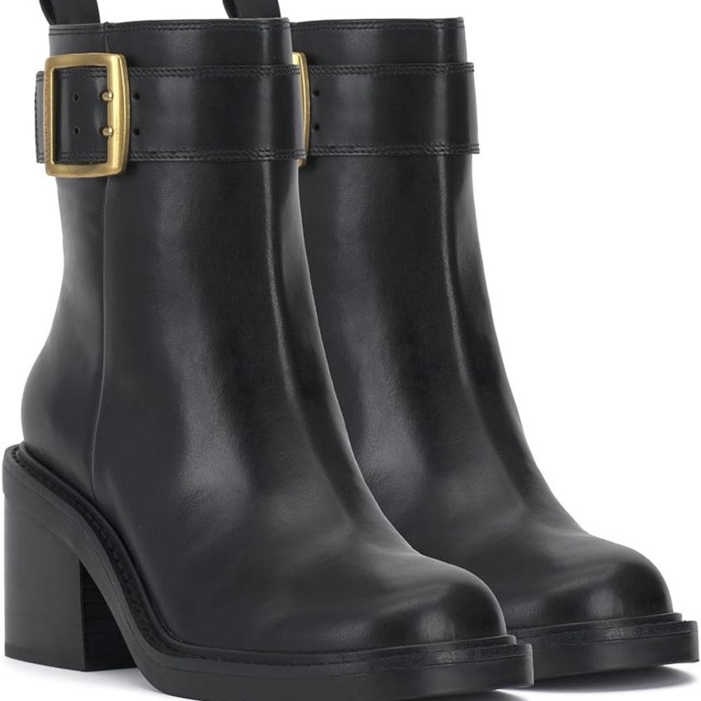 Vince Camuto womens Bembonie Stacked Heel Bootie size 9